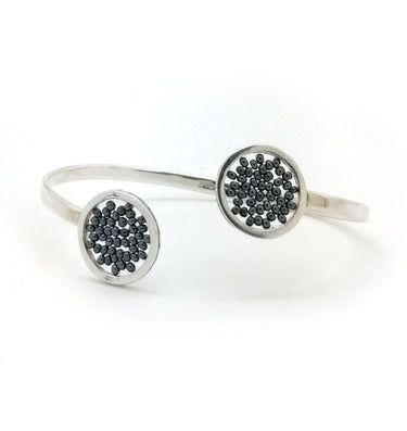 Bangle Upsala Plata Círculo Doble Acerina